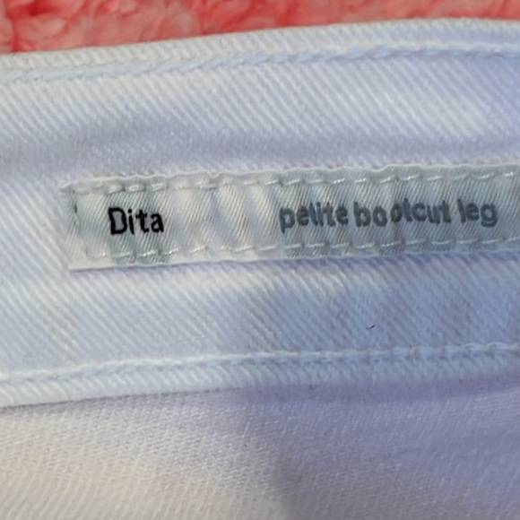 WHITE JEANS BOOT CUT SIZE 31 Ladies - Picture 5 of 9